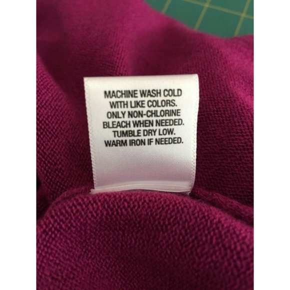 Rob & Ali Long Sleeve Cold Shoulder Fuschia Sweater Women’s 1X - Picture 10 of 11